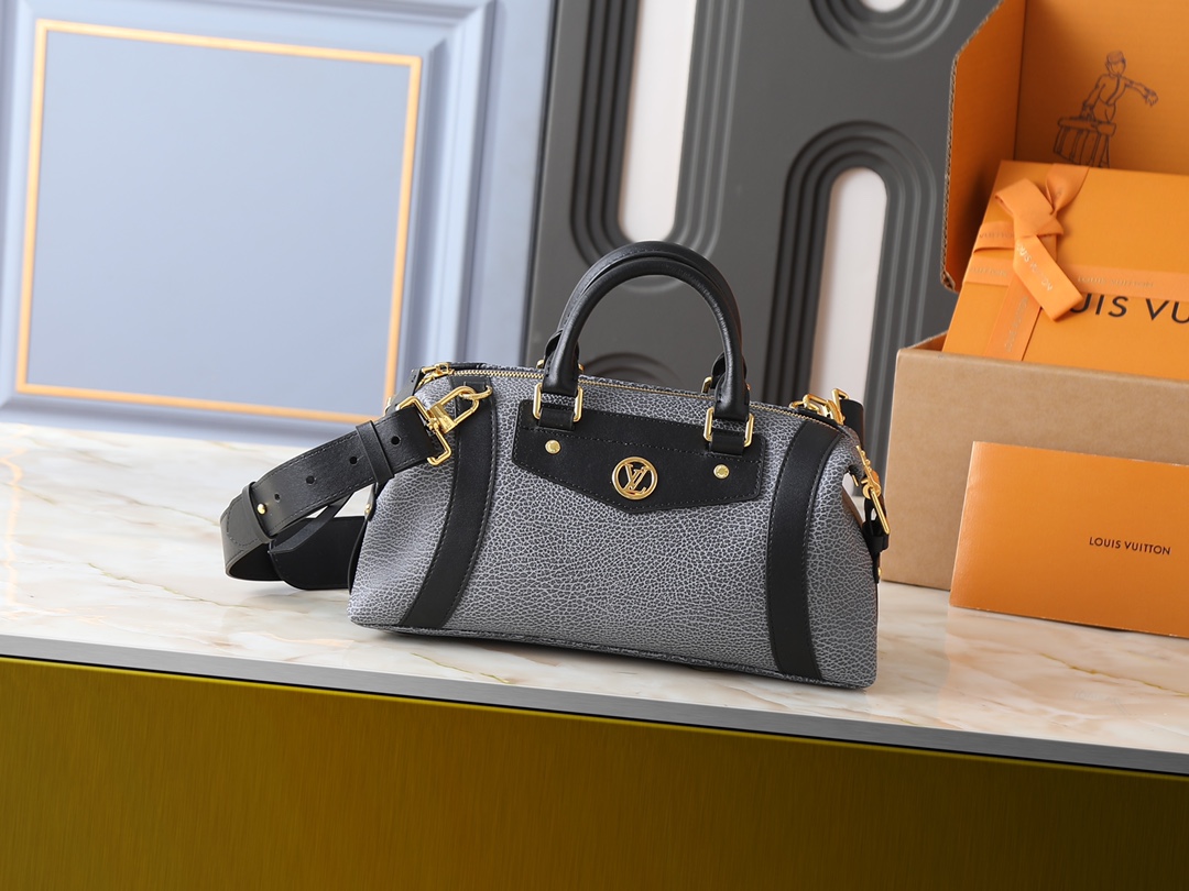 Louis Vuitton LV Classic Handbag Premium Canvas Model MB163 Monogram Pattern Elegant Look Designer Bag